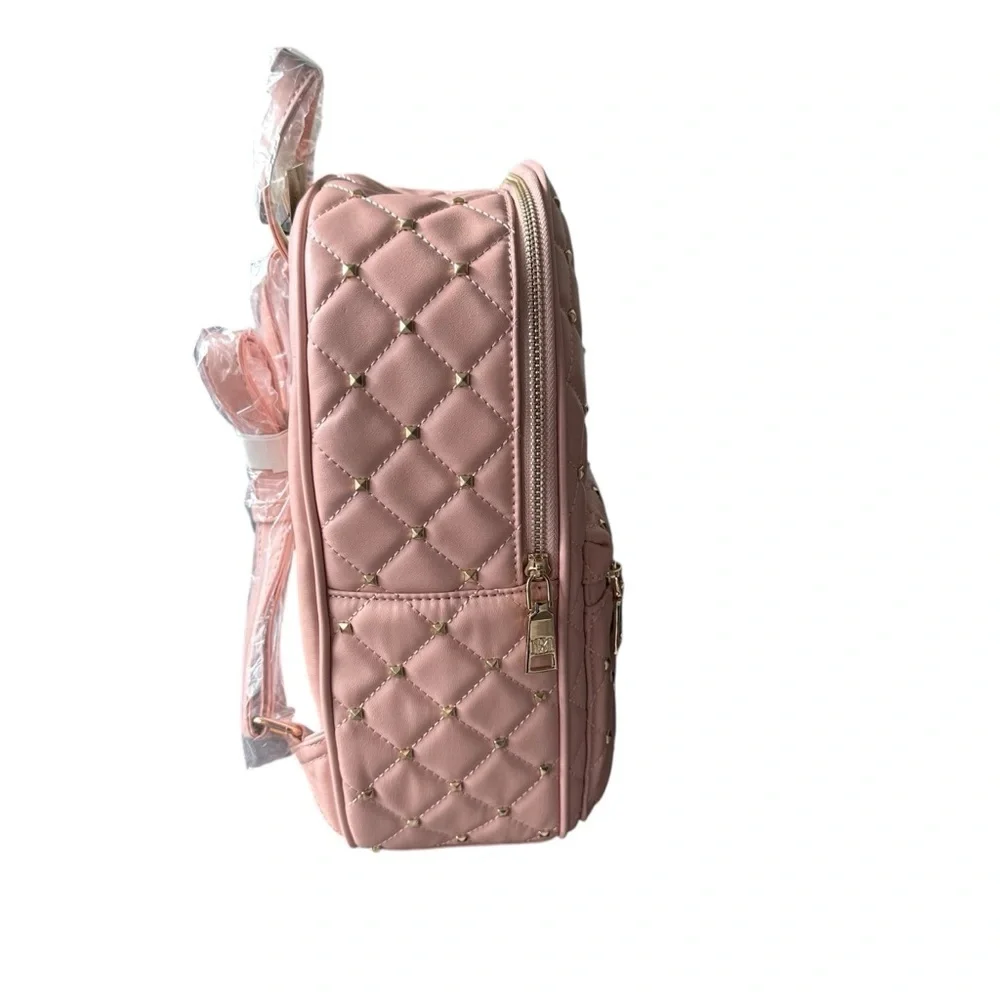 Badgley Mischka Blush Quilted Design Backpack NWT